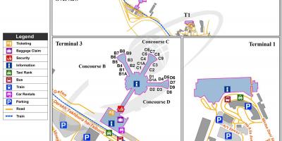 Ben gurionin kansainvälinen lentokenttä kartta