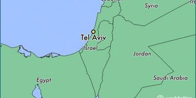 Kartta Tel Aviv maailmassa