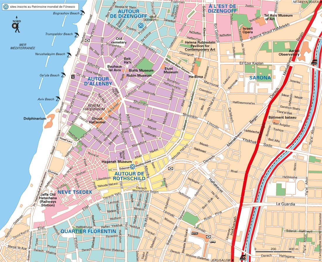 kartta Tel Aviv pysäköinti