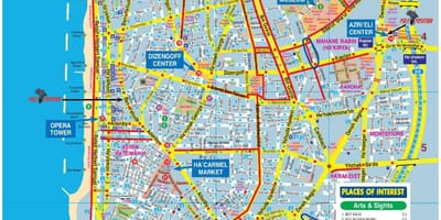 Kartta Tel Aviv pyörä