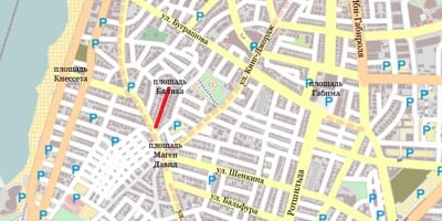 Street map Tel Aviv, israel